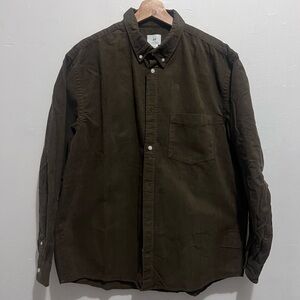 H&M Regular Fit Corduroy Button Shirt